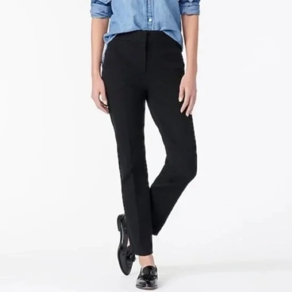 J. Crew | Black Remi Pant In Bi-stretch Cotton Size 12